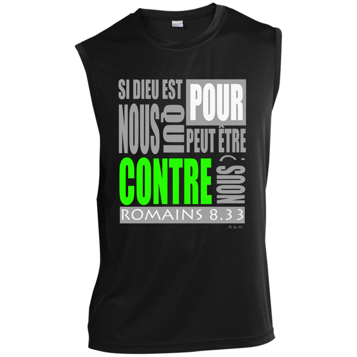 SI DIEU EST POUR NOUS! Sleeveless Performance T Shirt
