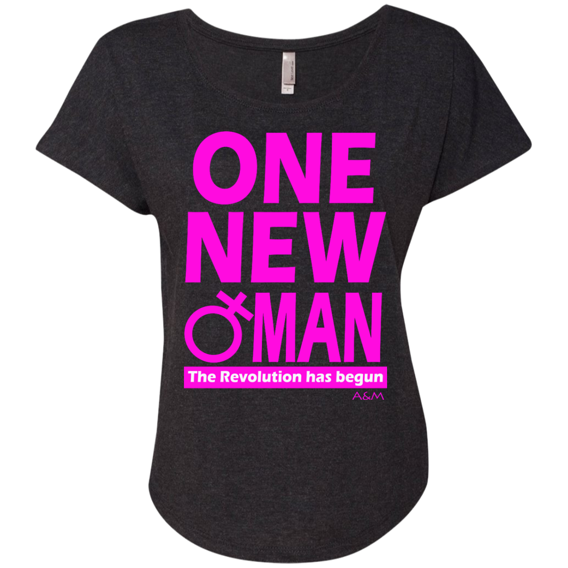 ONE NEW WOMAN! Next Level Ladies Triblend Dolman Sleeve