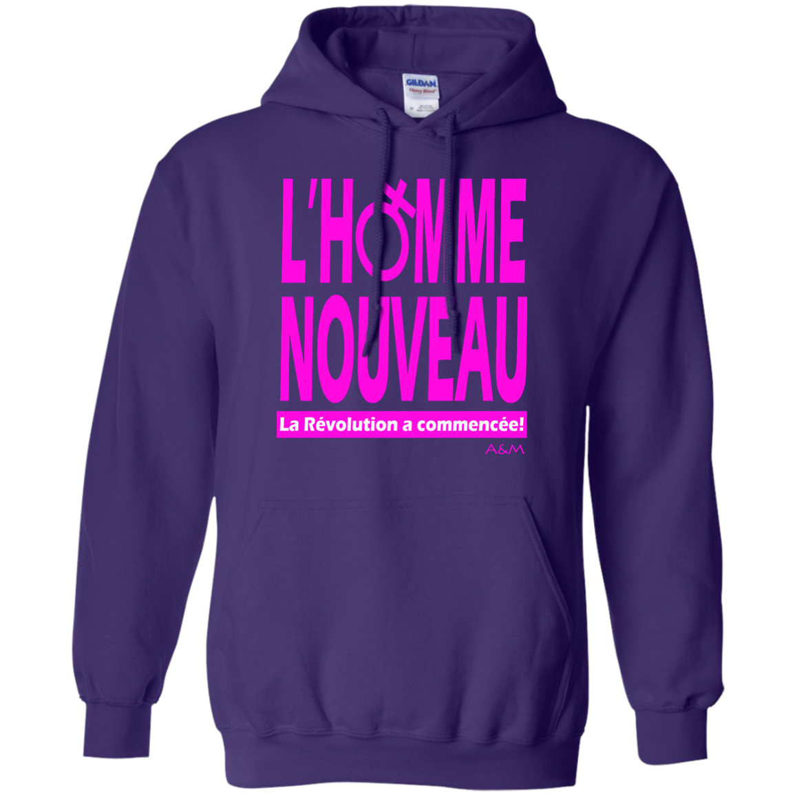homme nouveau femme! Pullover Hoodie 8 oz