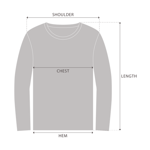 Sweatshirts Measurement