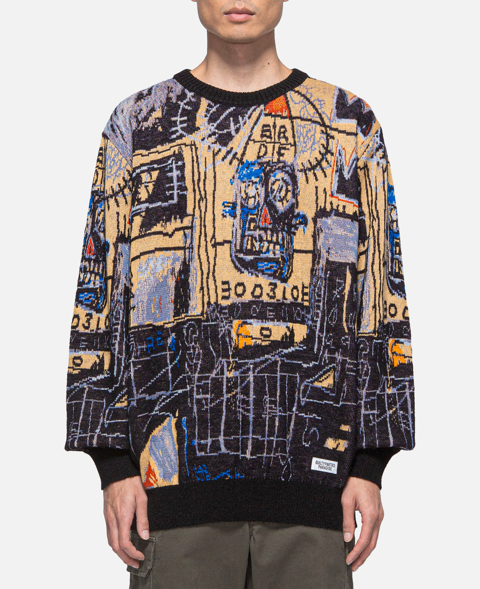 Wacko Maria - Jean-Michel Basquiat Crew Neck Sweater (Type-1