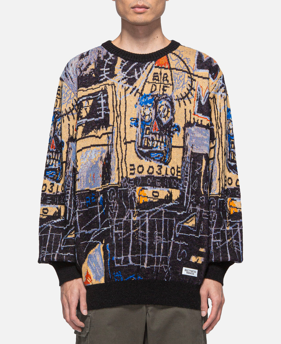 Jean-Michel Basquiat Crew Neck Sweater (Type-1) (Multi)