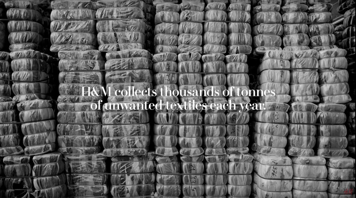 H&M collects tons of unwanted clothes each year