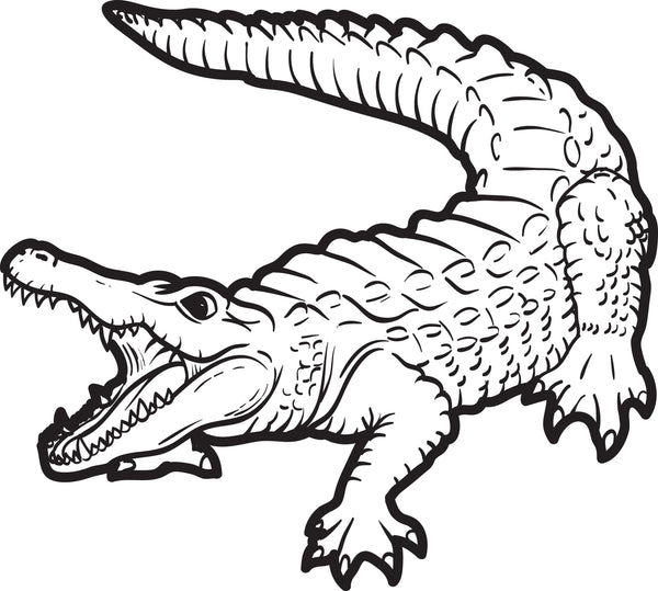 Printable Alligator Coloring Page for Kids #2 – SupplyMe