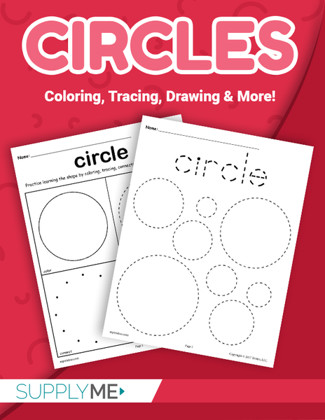 8 Circle Worksheets: Tracing, Coloring Pages, Cutting & More! – SupplyMe