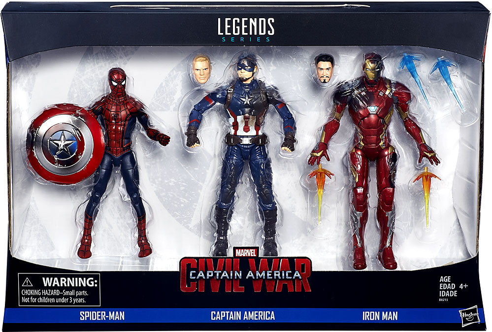 marvel legends 3 pack civil war