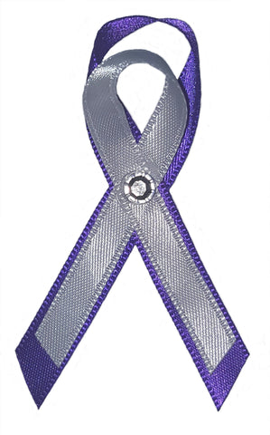 Epilepsy-Homelessness-Alzheimer's-Lupus-Pancreatic Cancer Awareness Ribbon Pin