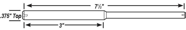.375" Top Solid Tapered Carbide Pilots
