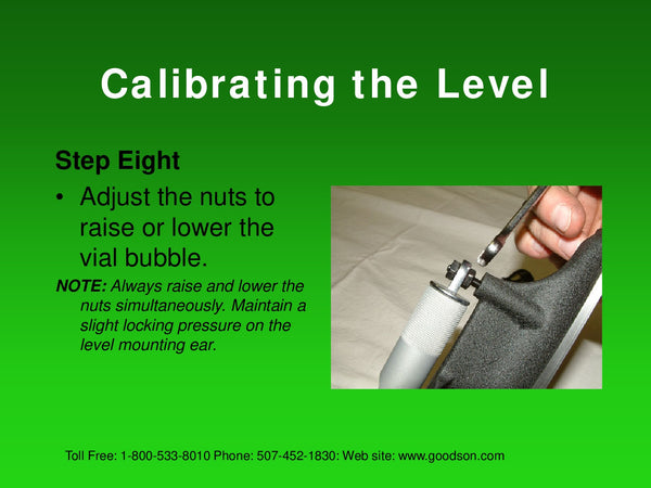 Maintaining Your Machinists Level : Calibrating the Level - 4