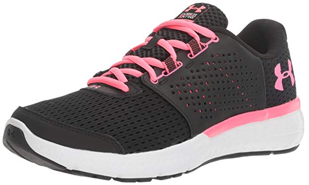 pink and gray under armour shoes