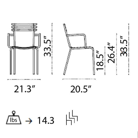 Ethimo Flower Outdoor Dining Armchair