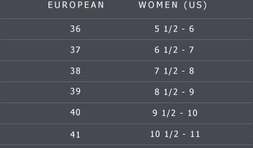 eu shoe size conversion chart