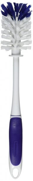 Rubbermaid Comfort Grip Bottle Brush dark blue handle and grip