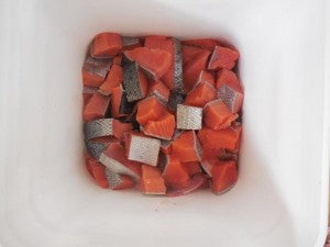 King salmon cubed 