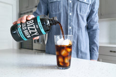 Bizzy Coffee Cold Brew Concentrate pouring into glass