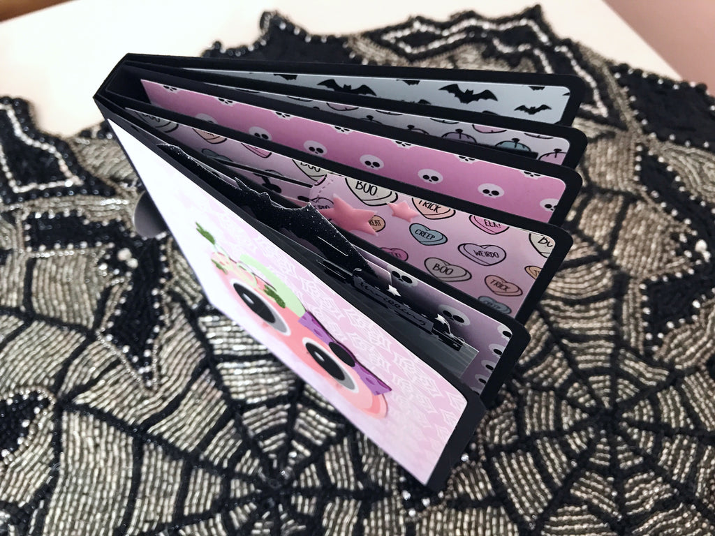 Spooky Pastel Mini Album | Serena Bee's Halloween Craft Series 2017. https://shop.serenabee.com