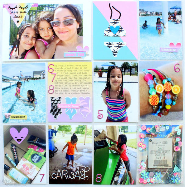 Summer Babe Project Life Spread | Guest Designer Jennie Garcia. shop.serenabee.com