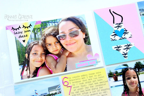 Summer Babe Project Life Spread | Guest Designer Jennie Garcia. shop.serenabee.com