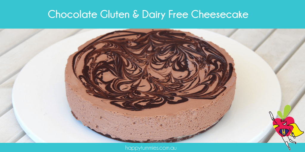 Chocolate Gluten & Dairy Free Cheesecake Recipe - Happy Tummies