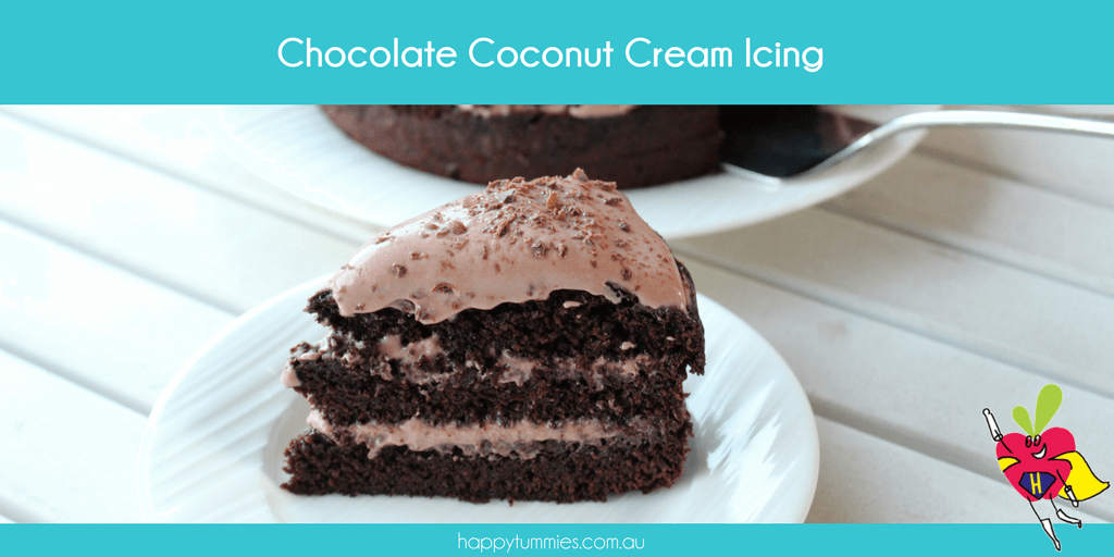 Chocolate Coconut Cream Vegan Icing - Happy Tummies