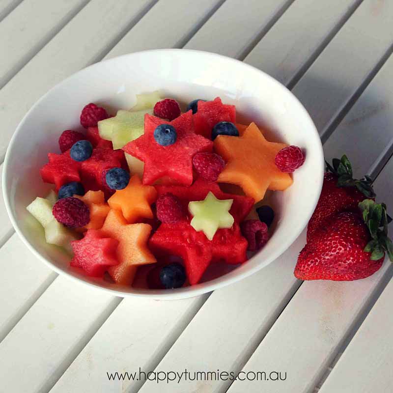 Healthy Christmas Food - Christmas Fruit Salad - Happy Tummies