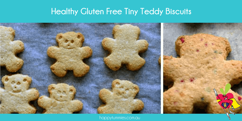 Healthy Gluten Free Tiny Teddy Biscuits Recipe - Mummy Made.It - Happy Tummies