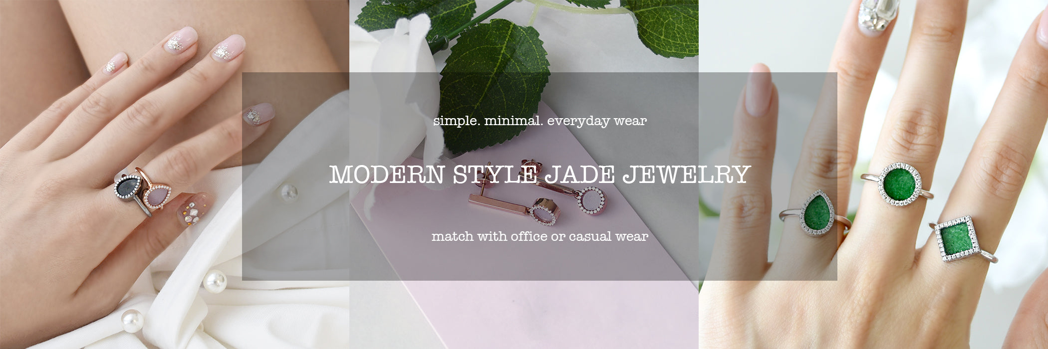 Modern style jade jewelry