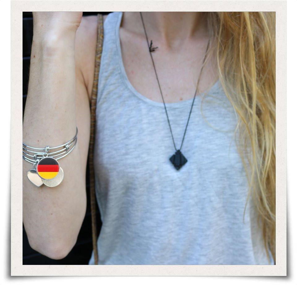 German Flag Bangle Bracelet - Nation Love