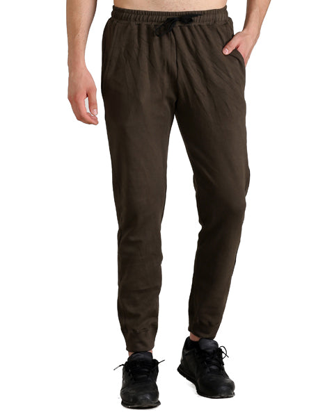 mens dark brown joggers