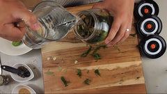 Fermenting Pickles - Add Brine