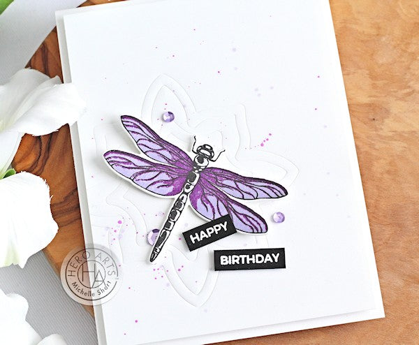 Birthday Dragonfly by Michelle Short for Hero Arts