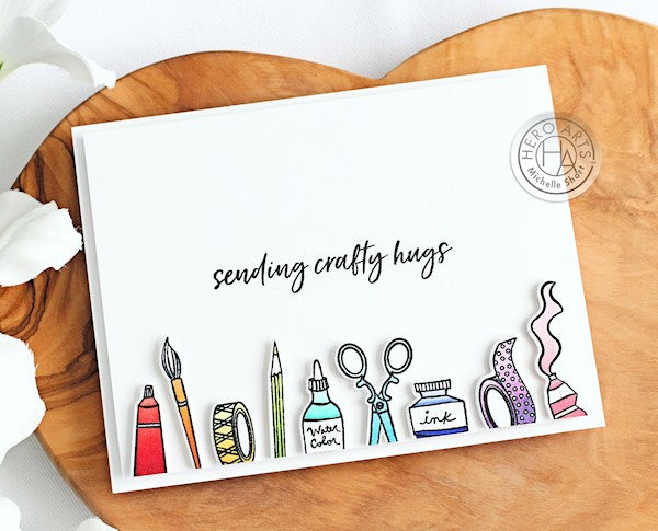 Sending Craft Hugs by Michelle Short for Hero Arts