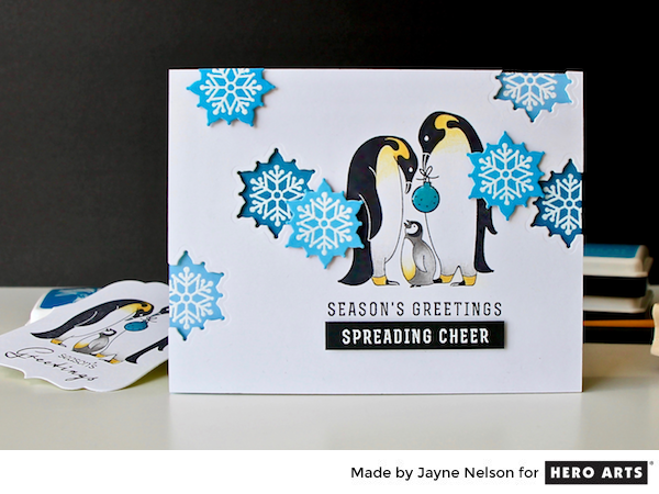 Penguin Family by Jayne Nelson for Hero Arts