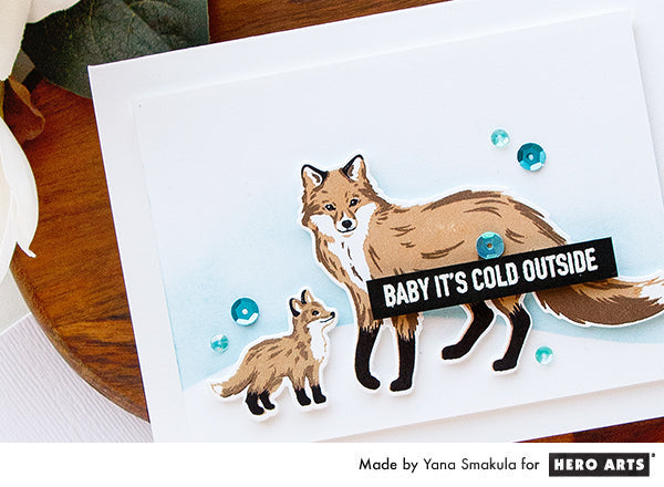 Baby It's Cold Outside Card by Yana Smakula for Hero Arts