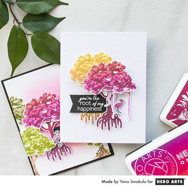 Color Layering Mangrove Cards by Yana Smakula for Hero Arts