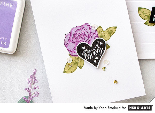 Color Layering Rose Cards by Yana Smakula for Hero Arts