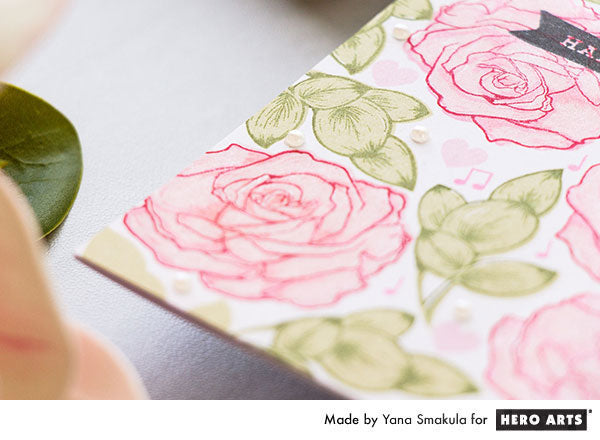 Color Layering Rose Cards by Yana Smakula for Hero Arts