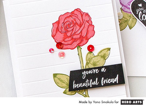 Color Layering Rose Cards by Yana Smakula for Hero Arts