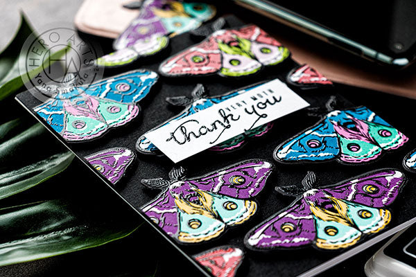 Thank You Very Moth Card by Yana Smakula for Hero Arts