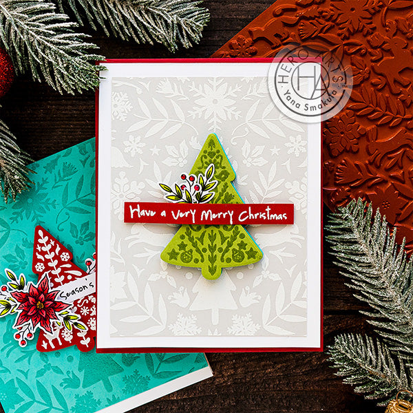 Color Layering Nordic Tree Cards by Yana Smakula for Hero Arts