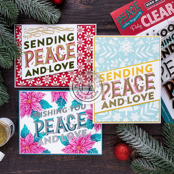 Color Layering Peace Cards by Yana Smakula for Hero Arts