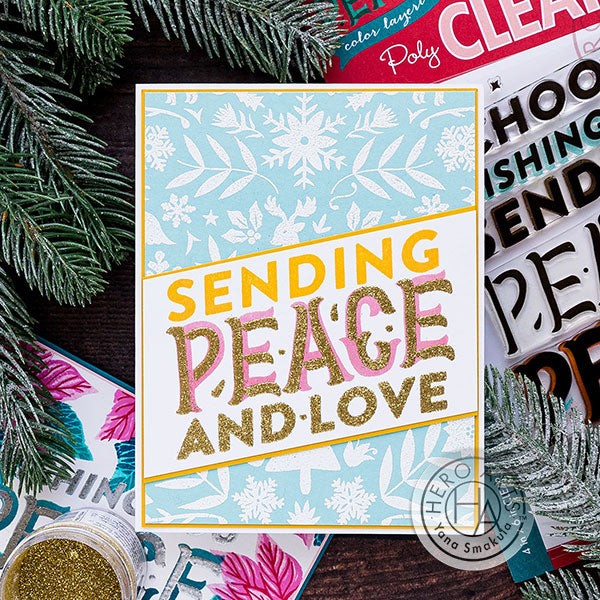 Color Layering Peace Cards by Yana Smakula for Hero Arts