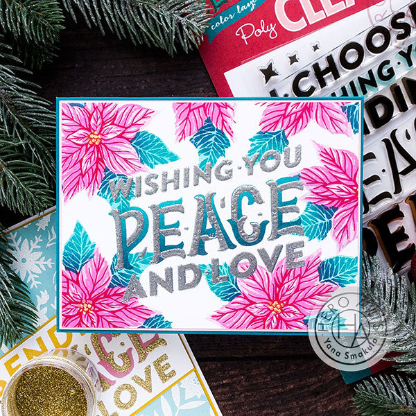 Color Layering Peace Cards by Yana Smakula for Hero Arts