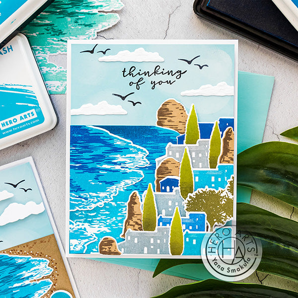 Beach Heroscape Color Layering Cards by Yana Smakula for Hero Arts