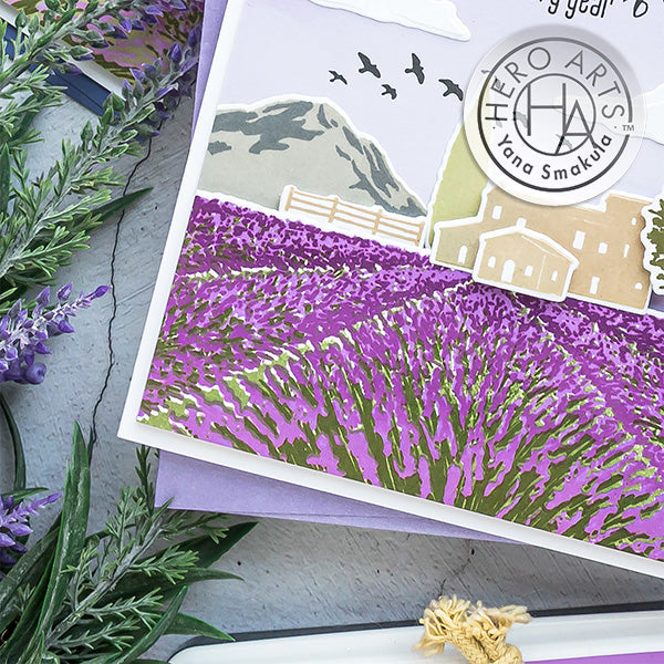 Lavender Field Heroscape cards by Yana Smakula for Hero Arts