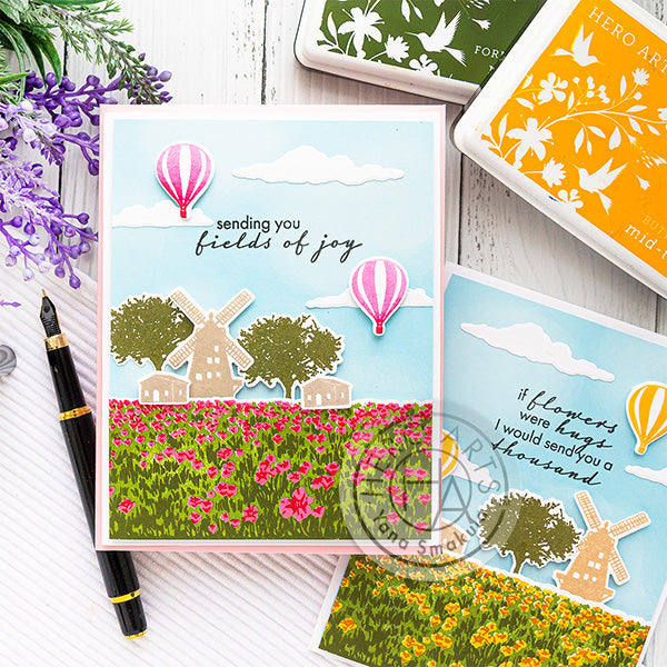 Tulip Field Heroscapes Cards by Yana Smakula for Hero Arts