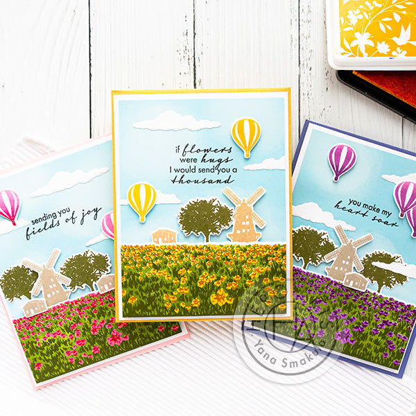 Tulip Field Heroscapes Cards by Yana Smakula for Hero Arts