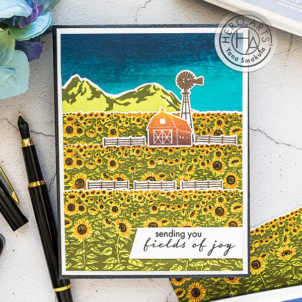 Sunflower Field Heroscape Cards by Yana Smakula for Hero Arts
