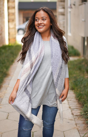 Cookies and Cream Blanket Scarf