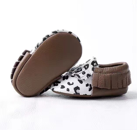 baby leopard moccasins